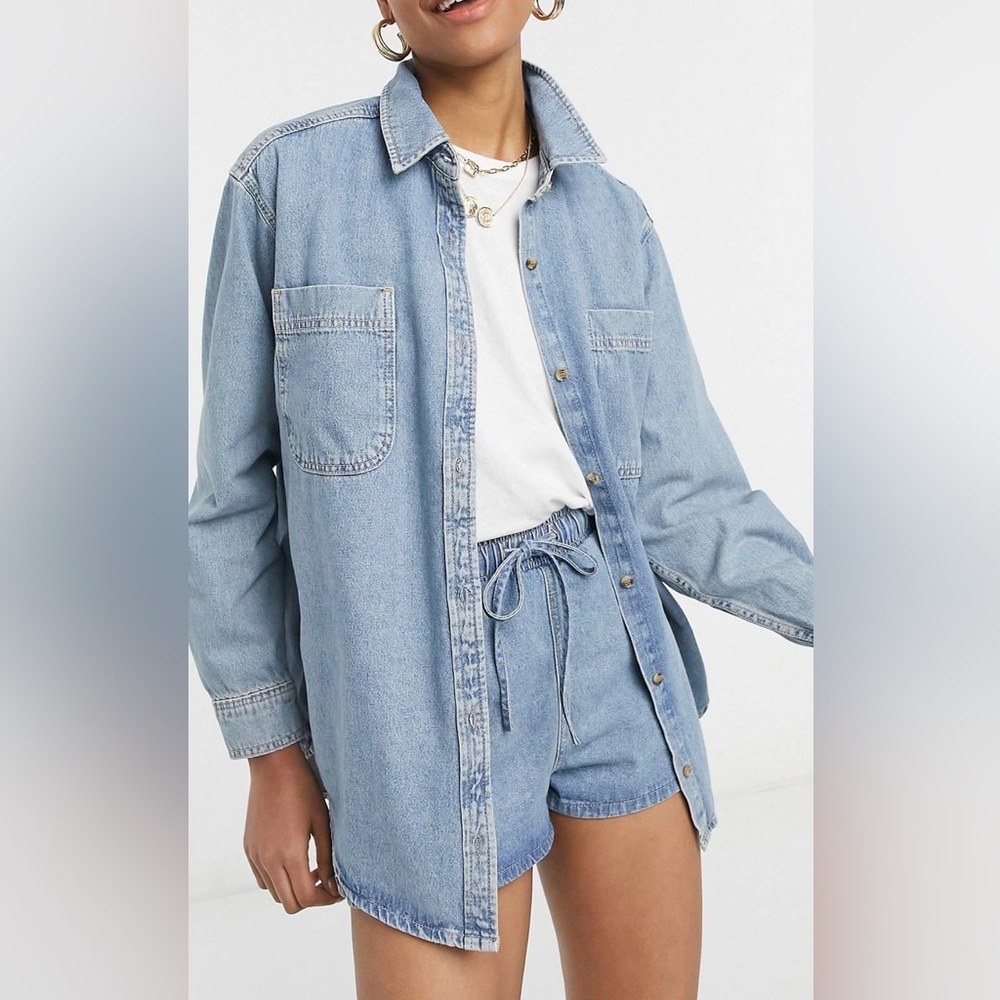 Asos - oversize denim shirt size S